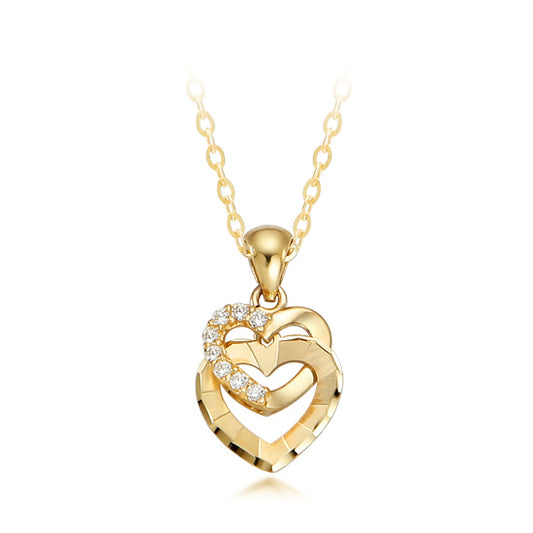 14K Phoenix Heart Necklace