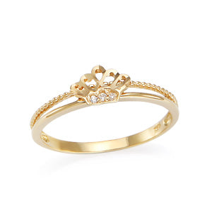 14K Crown Ring